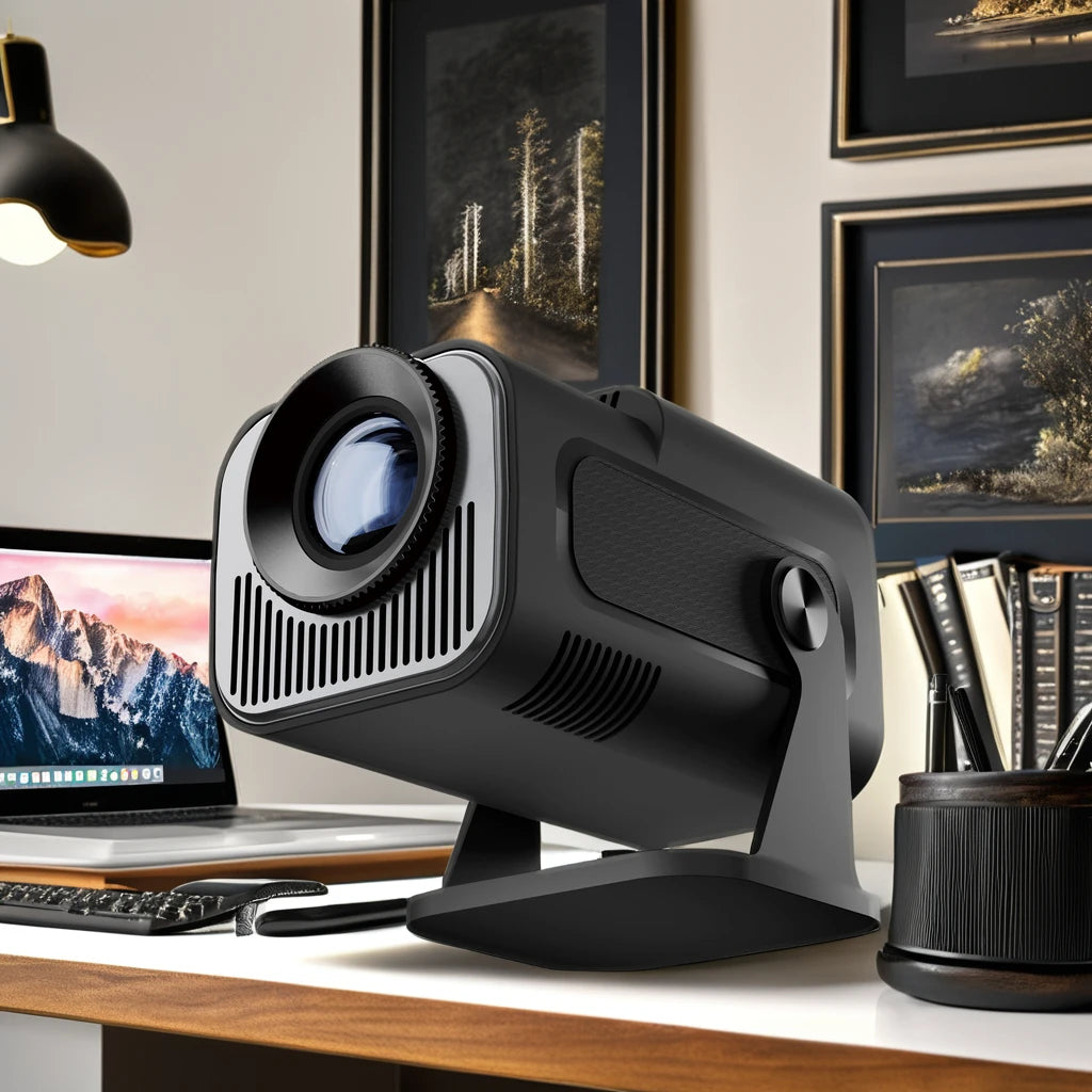 HY320 Mini Portable Android Projector with Wifi Smart Mirror Screen Maximum Resolution Mini Portable TV Projector